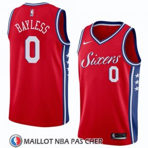 Maillot Philadelphia 76ers Jerryd Bayless No 0 Statement 2018 Rouge