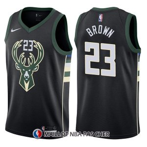 Maillot Milwaukee Bucks Sterling Brown Statement 23 2017-18 Noir