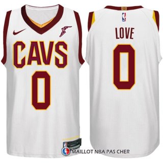 Maillot Authentique Cleveland Cavaliers Love 2017-18 0 Blanc