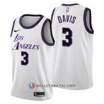 Maillot Los Angeles Lakers Anthony Davis NO 3 Ville 2022-23 Blanc