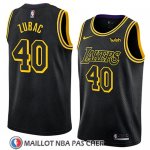 Maillot Los Angeles Lakers Ivica Zubac No 40 Ciudad 2018 Noir