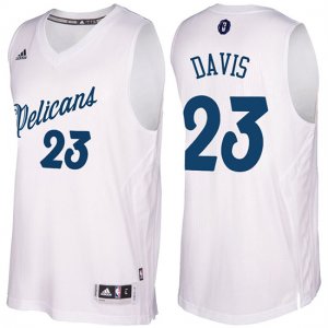 Maillot Navidad 2016 Pelicans Anthony Davis 23 Blanc