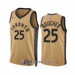 Maillot Toronto Raptors Chris Boucher NO 25 Ville 2023-24 Or