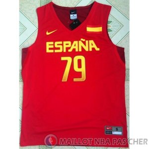 Maillot Jeux Olympiques Rio Espana Rubio #79 Rouge