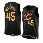 Maillot Cleveland Cavaliers Donovan Mitchell NO 45 Statement 2022-23 Noir