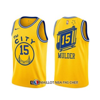 Maillot Golden State Warriors Mychal Mulder Classic Jaune