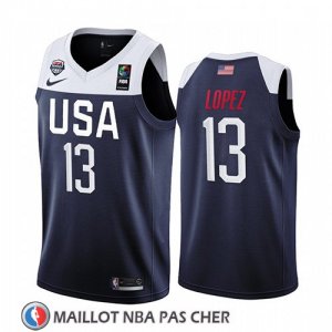 Maillot USA Brook Lopez 2019 FIBA Basketball World Cup Bleu