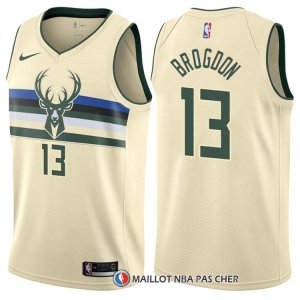 Maillot Milwaukee Bucks Malcolm Brogdon Ville 13 Creme
