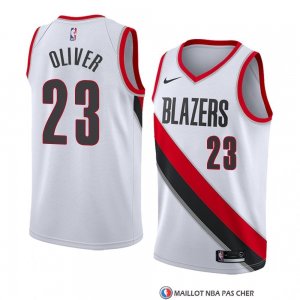 Maillot Portland Trail Blazers Cameron Oliver Association 2018 Blanc