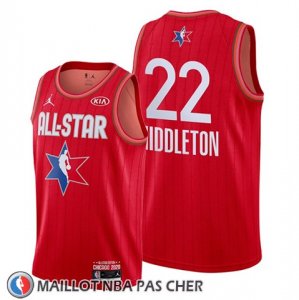 Maillot All Star 2020 Milwaukee Bucks Khris Middleton Rouge