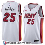 Maillot Miami Heat Jordan Mickey No 25 Association 2018 Blanc
