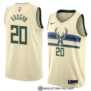 Maillot Milwaukee Bucks Rashad Vaughn Ville 2018 Crema