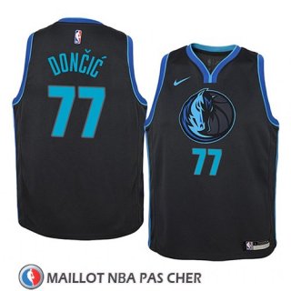 Maillot Enfant Dallas Mavericks Luka Doncic Ciudad 2018-19 Bleu