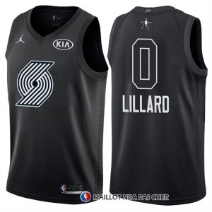 Maillot All Star 2018 Portland Trail Blazers Damian Lillard 0 Noir