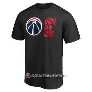 Maillot Manche Courte Washington Wizards Whole New Game Noir