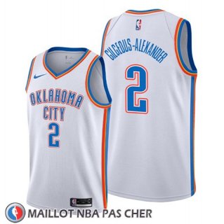 Maillot Oklahoma City Thunder Shai Gilgeous Alexander Association Blanc
