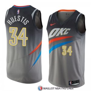 Maillot Oklahoma City Thunder Josh Huestis Ville 2018 Gris