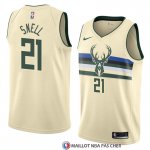 Maillot Milwaukee Bucks Tony Snell Ville 2018 Crema