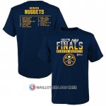 Maillot Manche Courte Denver Nuggets 2023 NBA Finals Roster Bleu