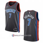 Maillot Oklahoma City Thunder Chet Holmgren NO 7 Ville 2022-23 Gris