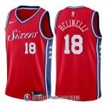 Maillot Philadelphia 76ers Marco Belinelli Statement 18 2017-18 Rouge
