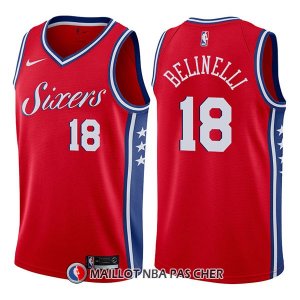 Maillot Philadelphia 76ers Marco Belinelli Statement 18 2017-18 Rouge
