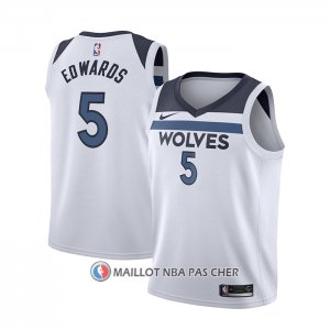 Maillot Enfant Minnesota Timberwolves Anthony Edwards Association 2022-23 Blanc