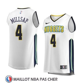 Maillot Denver Nuggets Paul Millsap Association 2017-18 Blanc