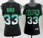 Maillot Femme de Bird Boston Celtics #33 Noir
