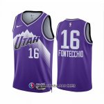 Maillot Utah Jazz Simone Fontecchio NO 16 Ville 2023-24 Volet