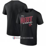 Maillot Manche Courte Miami Heat 2023 NBA Finals Skip Pass Noir