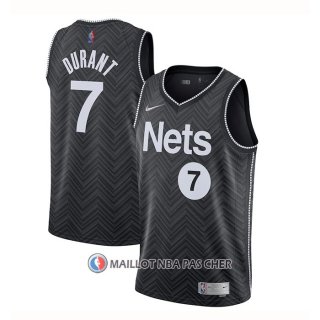 Maillot Brooklyn Nets Kevin Durant Earned 2020-21 Noir