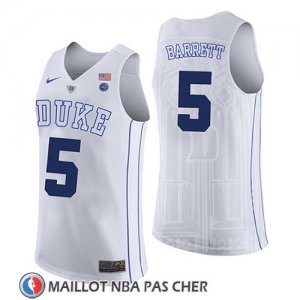 Maillot Ncaa Duke Blue Devils R. J. Barrett Blanc