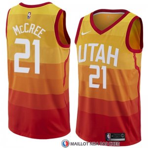 Maillot Utah Jazz Erik Mccree Ville 2018 Jaune