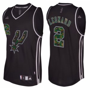 Maillot Camuoflage Mode Spurs Leonard 2 Noir