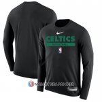 Maillot Manches Longues Boston Celtics Practice Performance 2022-23 Noir