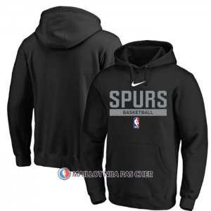 Veste a Capuche San Antonio Spurs Practice Performance 2022-23 Noir