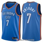 Maillot Authentique Oklahoma City Thunder Anthony 2017-18 7 Bleu