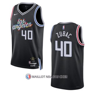 Maillot Los Angeles Clippers Ivica Zubac NO 40 Ville 2022-23 Noir