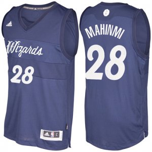 Maillot Navidad 2016 Ian Mahinmi Wizards 28 Bleu