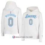 Veste a Capuche Los Angeles Lakers Russell Westbrook Ville Blanc