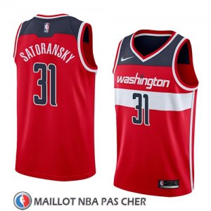 Maillot Washington Wizards Tomas Satoransky No 31 Icon 2018 Rouge