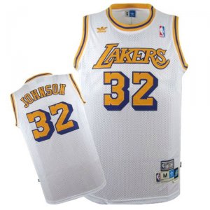 Maillot Los Angeles Lakers Johnson #32 Blanc