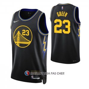 Maillot Golden State Warriors Draymond Green NO 23 Ville 2021-22 Noir