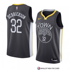 Maillot Golden State Warriors Marcus Derrickson Statement 2018 Noir