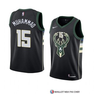 Maillot Milwaukee Bucks Shabazz Muhammad Statement 2018 Noir