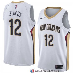 Maillot New Orleans Pelicans Jalen Jones Association 2018 Blanc