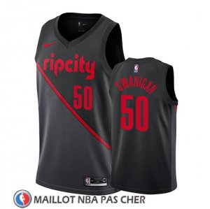 Maillot Portland Trail Blazers Caleb Swanigan Ville 2019 Noir