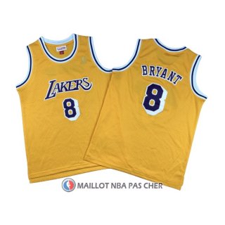 Maillot Enfant Los Angeles Lakers Kobe Bryant NO 8 Icon 2018-19 Jaune
