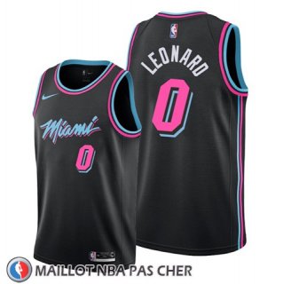 Maillot Miami Heat Meyers Leonard Ville Noir